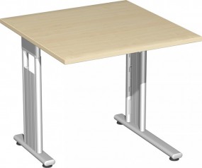 Schreibtisch Lissabon, 80 cm Breite, li. zurückgesetzt