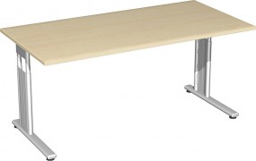 Schreibtisch Lissabon, 160 cm Breite, höhenverstellbar