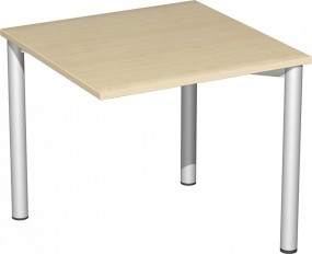 Verkettungs-Schreibtisch Stockholm mit 3 Füßen, 80 cm Breite