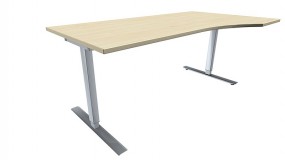 Elektrisch höhenverstellbarer Schreibtisch (Hubtisch) Valencia, rechts 180 cm Breite, zerlegt
