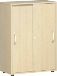 Schiebetürenschrank Mailand 3 Ordnerh. mit Justierfüßen, Breite 80 cm