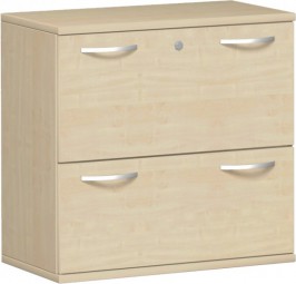 Registraturschrank ten, 2 Ordnerh., 80 cm Breite