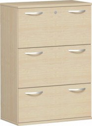 Registraturschrank ten, 3 Ordnerh., 80 cm Breite